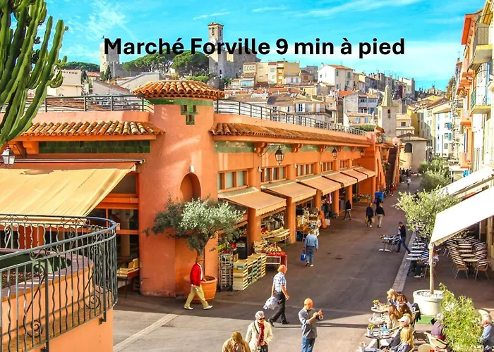 Superbe Terrasse-parking Proche Croisette A0b200 Апартаменты *